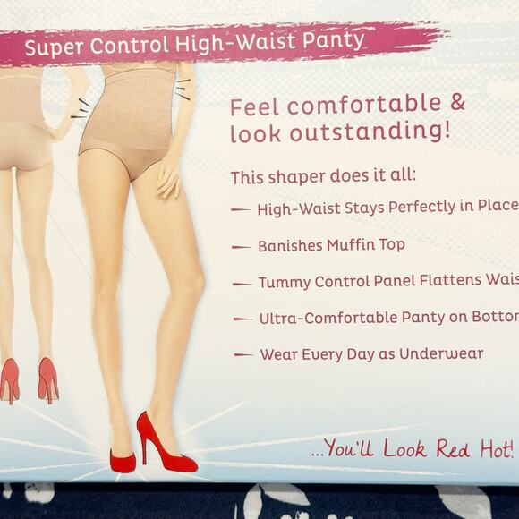 Assets Red Hot by Spanx High Waisted Mid Thigh Shaper with Panty Size 7G NWT - Picture 5 of 11